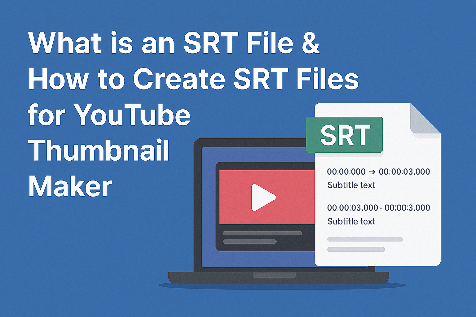 What is an SRT File & How to Create SRT Files for YouTube Thumbnail Maker